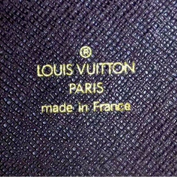 Louis Vuitton Atoll Taiga Large Travel Case Organizer Wallet Burgundy Gold LV - Picture 14 of 15